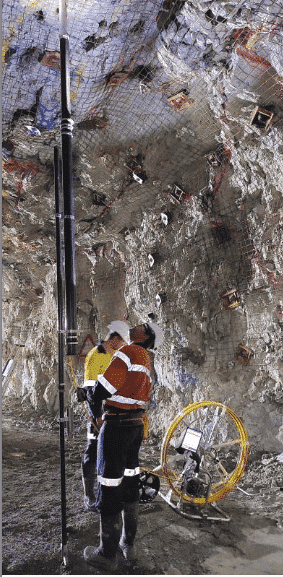 IMDEX’s BOLT solution allows for better blasting which minimizes overbreak and underbreak in underground mines. (Photo: IMDEX)